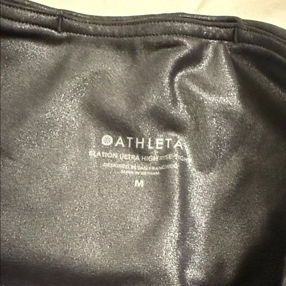 Athleta Sparkle Glitter Black Leggings - Picture 5 of 6